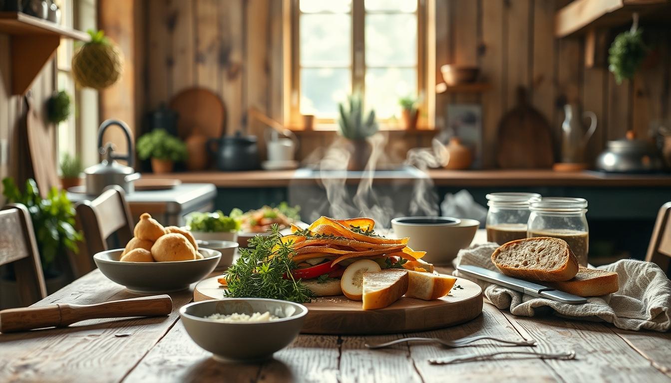 Home cook preparing ingredients in the kitchen