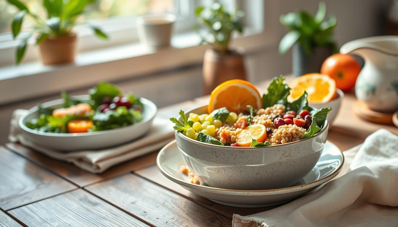 Healthy home cooking bowl