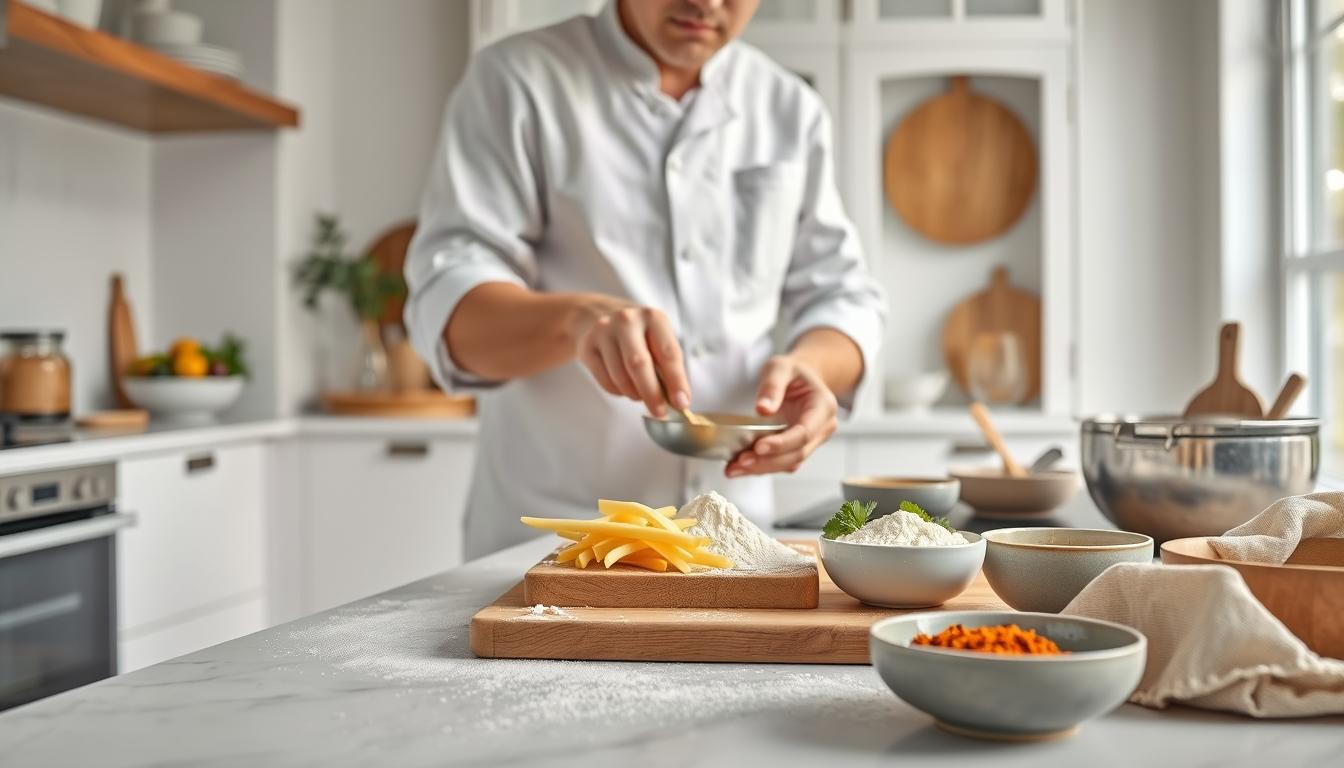 Seasonal meal prepared in a home kitchen
